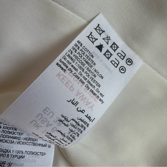 • NWOT! • Mint Velvet coton blend pink and white houndstooth blazer - Picture 8 of 10